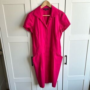 Lafayette 148 New York Cap  Zip Up Sleeve Dress